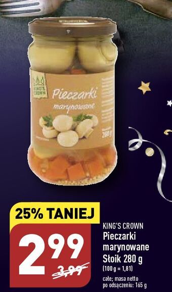 ALDI Pieczarki marynowane king's crown (aldi) oferta