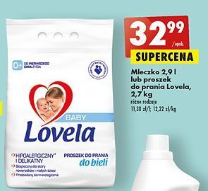 Biedronka Mleczko do prania bieli lovela baby oferta