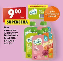 Biedronka Mus owocowy mix dada baby oferta
