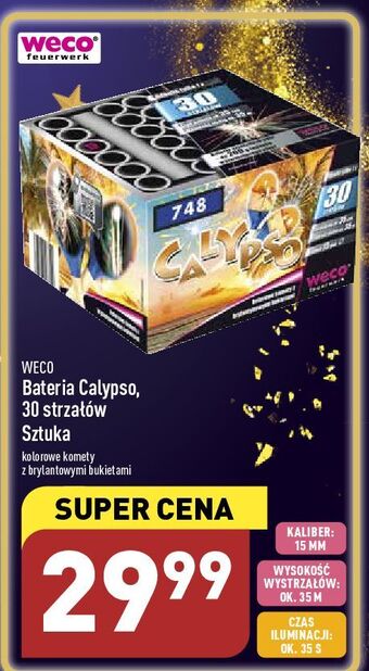 ALDI Bateria calypso 30 strzałów weco oferta