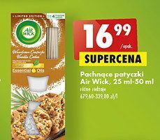 Biedronka Patyczki zapachowe waniliowe ciasteczka air wick pachnące oferta