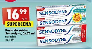 Biedronka Pasta do zębów sensodyne deep clean oferta