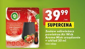 Biedronka Wkład pieczone jabłko z cynamonem air wick aroma mist oferta