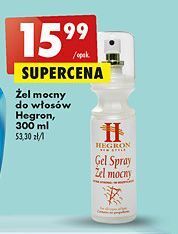 Biedronka Żel do włosów w sprayu mocny hegron gel spray oferta