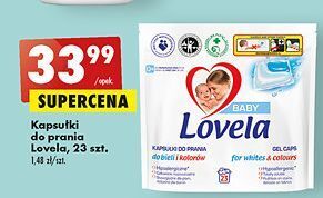 Biedronka Kapsułki do prania bieli i kolorów lovela baby oferta
