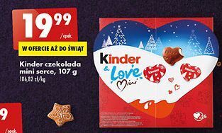 Biedronka Czekoladki love kinder oferta