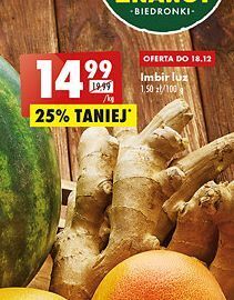 Biedronka Imbir oferta