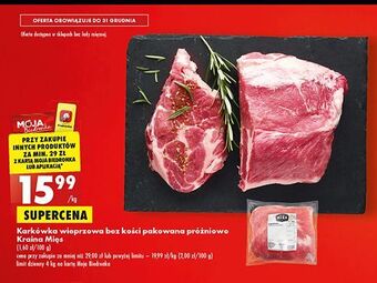 Biedronka Karkówka wieprzowa bez kości kraina mięs oferta