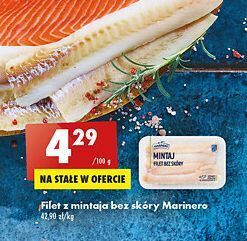 Biedronka Mintaj filet bez skóry marinero oferta