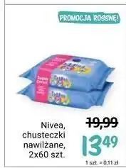 Rossmann Chusteczki nawilżane nivea baby toddies oferta