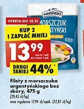 Biedronka Filet z morszczuka argentyńskiego marinero oferta