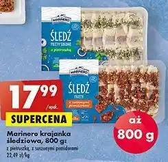 Biedronka Filety solone z suszonymi pomidorami marinero oferta