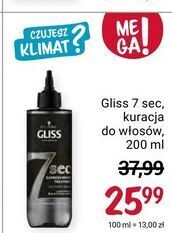Rossmann Maska do włosów ultimate repair gliss kur 7 sec oferta