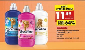 Biedronka Płyn do płukania sensitive coccolino oferta
