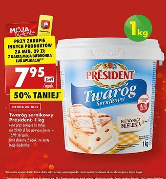 Biedronka Twaróg sernikowy president oferta