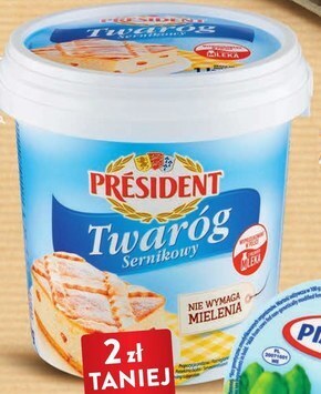 Intermarche Président twaróg sernikowy 1 kg oferta