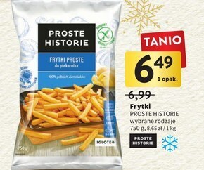 Intermarche Proste historie frytki proste do piekarnika 750 g oferta