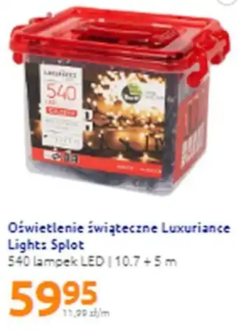 Action Oświetlenie świąteczne Luxuriance Light Splot 540 Lampek LED 10,7 + 5m oferta