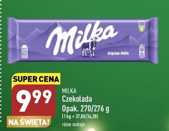 ALDI Czekolada alpine milk milka mmmax oferta