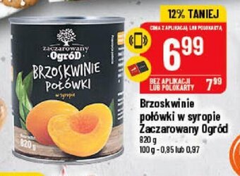 Polomarket Zaczarowany Ogród Brzoskwinie połówki w syropie 820g oferta