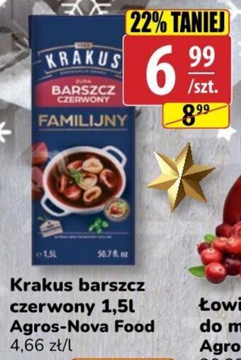 API MARKET Agros-Nova Food krakus barszcz czerwony 1,5l oferta