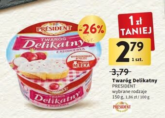 Intermarche Twaróg delikatny z rzodkiewką president oferta
