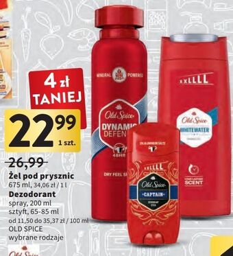 Intermarche Dezodorant old spice captain oferta
