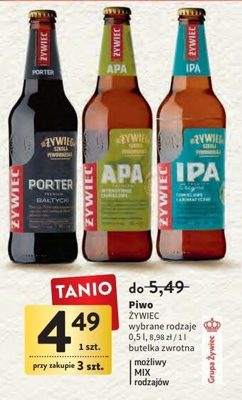 Intermarche Piwo żywiec sesyjne ipa oferta
