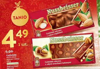 Intermarche Czekolada mleczna z całymi migdałami alpen gold nussbeisser oferta