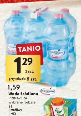 Intermarche Woda niegazowana primavera oferta