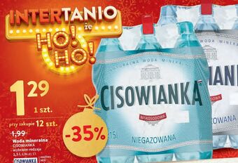 Intermarche Woda niegazowana cisowianka oferta