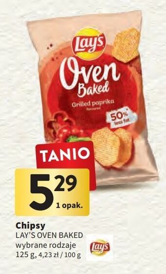 Intermarche Chipsy grillowana papryka lay's oven baked (prosto z pieca) oferta