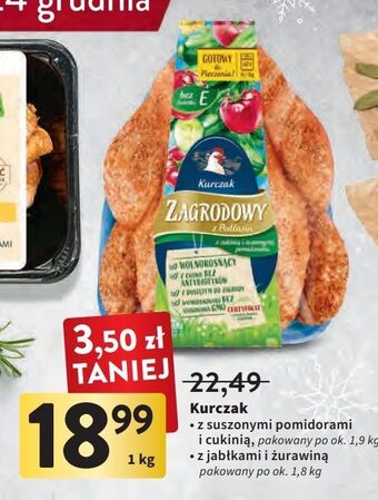 Intermarche Kurczak zagrodowy z podlasia cukinią i suszonymi pomidorami drosed oferta