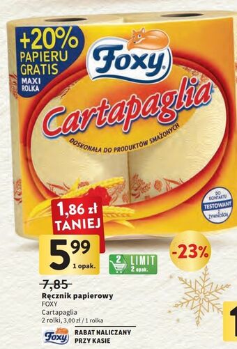 Intermarche Ręcznik kuchenny foxy cartapaglia oferta