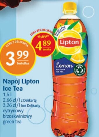 Delikatesy Centrum Napój Lipton Ice Tea 1,5l oferta