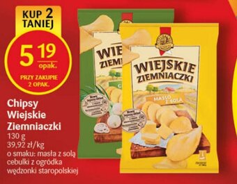 Delikatesy Centrum Chipsy Wiejskie Ziemniaczki 130g oferta