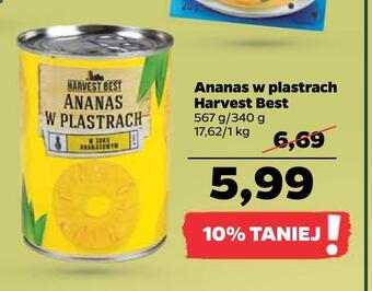 Netto Ananas w plastrach harvest best oferta