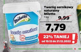 Netto Twaróg sernikowy naturalny miletto oferta
