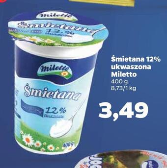 Netto Śmietana 12% ukwaszona miletto oferta