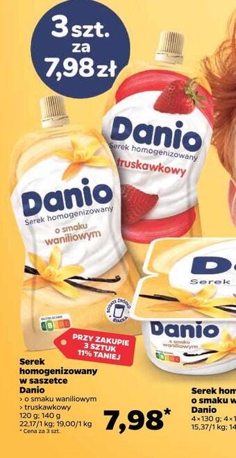 Netto Serek homogenizowany w saszetce danio oferta