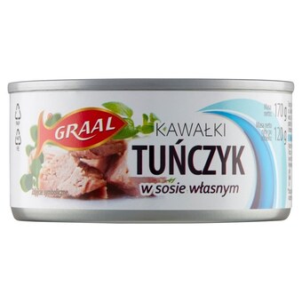 Graal tuńczyk kawałki w sosie własnym 170 g