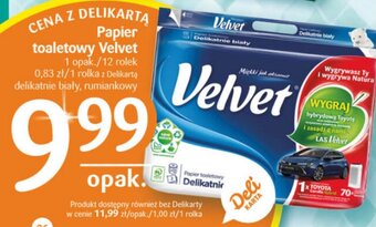 Delikatesy Centrum Papier toaletowy Velvet oferta