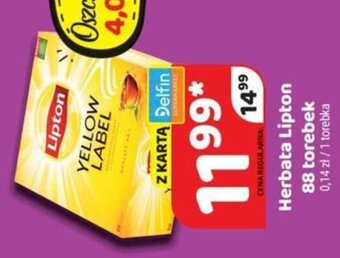 Delfin Lipton Herbata 88 torebek oferta