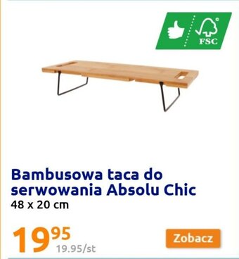 Action Absolu Chic Bambusowa taca do serwowania 48 x 20 cm oferta