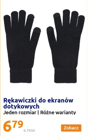 Action Rękawiczki do ekranów dotykowych Jeden rozmiar Różne warianty oferta