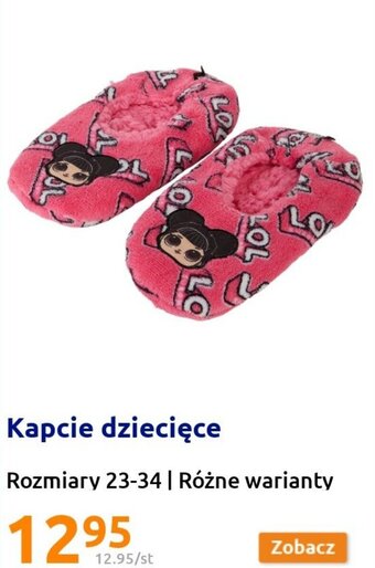 Action Kapcie dziecięce Rozmiary 23 - 34 Różne warianty oferta