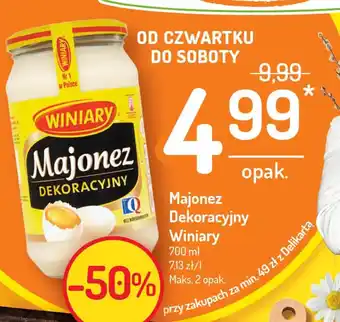 Delikatesy Centrum Majonez dekoracyjny Winiary 700ml oferta