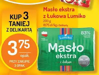 Delikatesy Centrum Masło ekstra z Łukowa Lumiko 3x 200g oferta