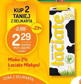 Mleko 2% Łaciate Mlekpol 2x 1l