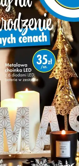 Tedi Metalowa choinka LED z 6 diodami LED, baterie w zestawie szt. oferta